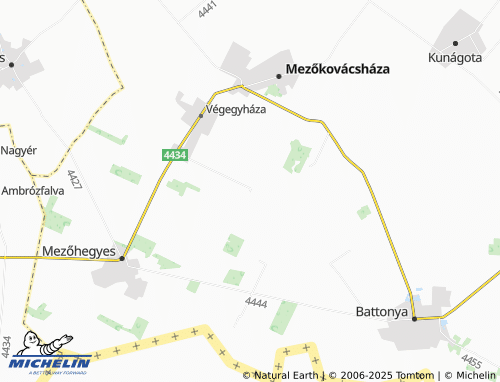 Kaart MICHELIN Csatókamarás - ViaMichelin