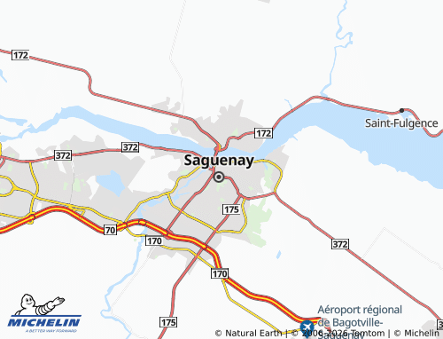 Mappa MICHELIN Chicoutimi - ViaMichelin