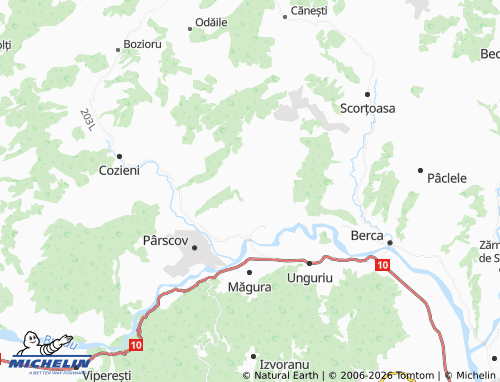 MICHELIN Runcu map - ViaMichelin