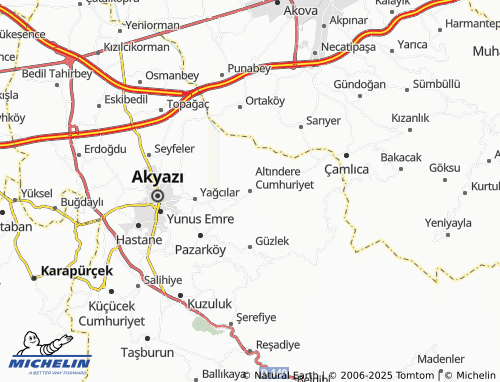 MICHELIN Altındere Cumhuriyet map - ViaMichelin