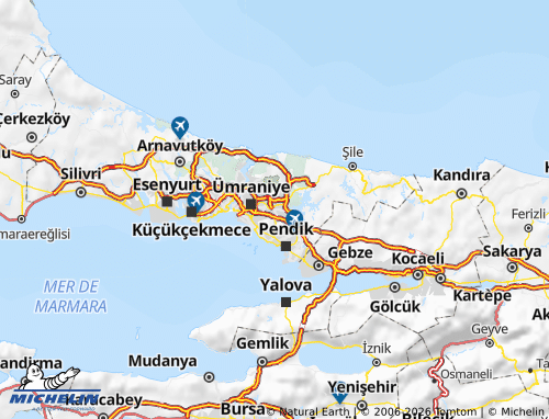 MICHELIN Sancaktepe map - ViaMichelin