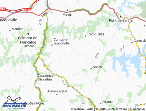 Mappa MICHELIN La Bastide - ViaMichelin