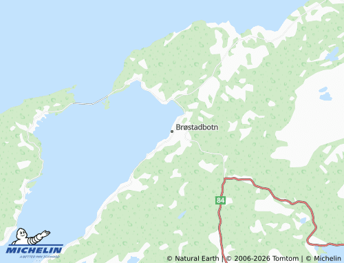 Mappa MICHELIN Brøstadbotn - ViaMichelin