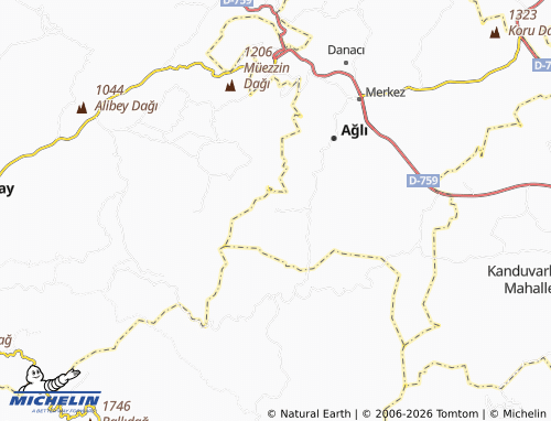 Mappa MICHELIN Müsellimler - ViaMichelin