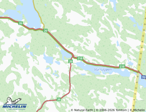 MICHELIN-Landkarte Drevsjø - ViaMichelin
