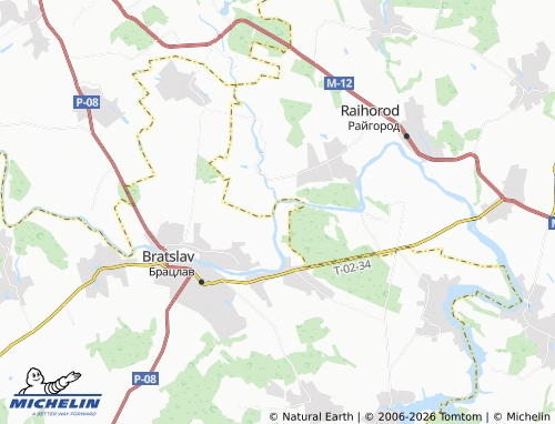Mappa MICHELIN Hranitne - ViaMichelin