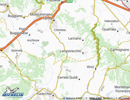 MICHELIN Puntoni map - ViaMichelin