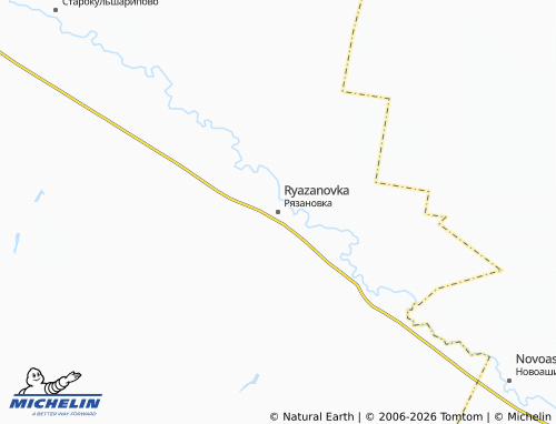 MICHELIN-Landkarte Ryazanovka - ViaMichelin