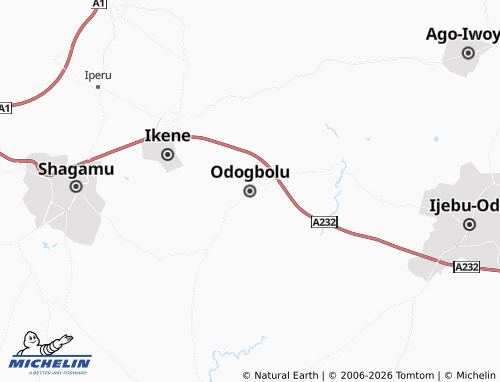 Carte MICHELIN Odogbolu - ViaMichelin