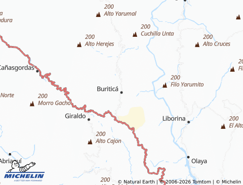 Carte MICHELIN Buriticá - ViaMichelin
