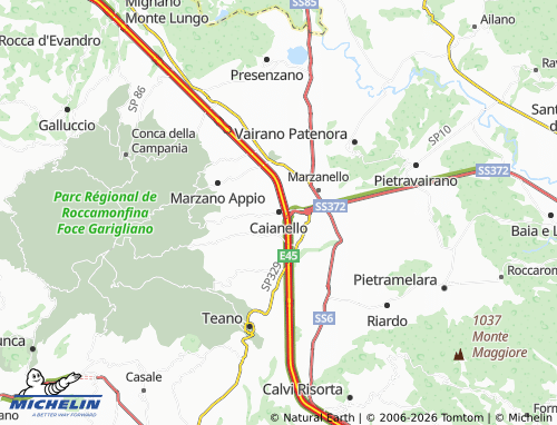 Carte MICHELIN Caianello - ViaMichelin