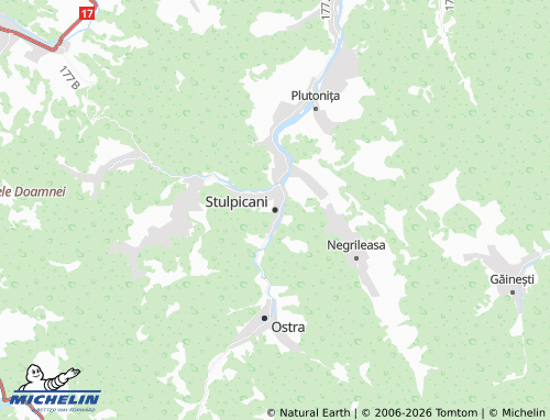 Kaart MICHELIN Stulpicani - ViaMichelin