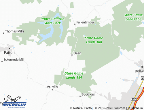 Mappa MICHELIN Dean - ViaMichelin
