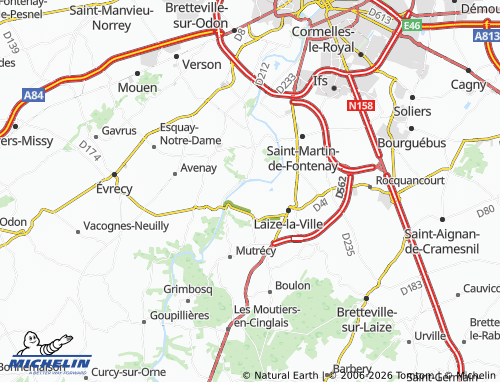 MICHELIN Percouville map - ViaMichelin