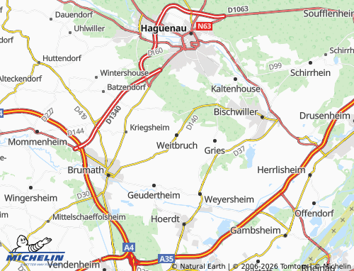 Mappa MICHELIN Weitbruch - ViaMichelin