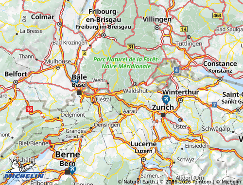MICHELIN Laufenburg map - ViaMichelin