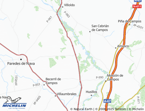 Mapa MICHELIN Villaldavín - ViaMichelin