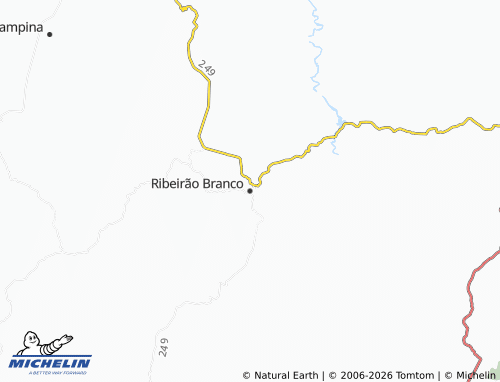 Mapa MICHELIN Ribeirão Branco - ViaMichelin