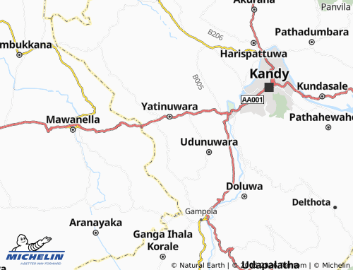 MICHELIN Urulewatta map - ViaMichelin