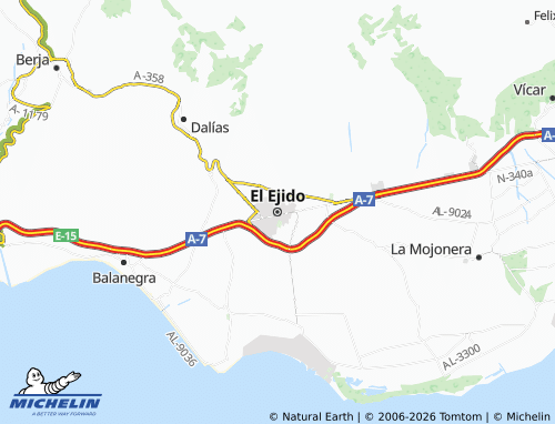Mappa MICHELIN El Ejido - ViaMichelin