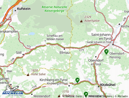 MICHELIN Ellmau map - ViaMichelin