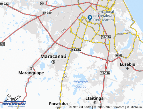 MICHELIN Pajuçara map - ViaMichelin