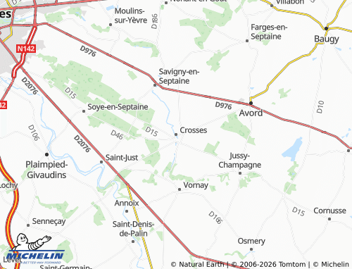 Mappa MICHELIN Crosses - ViaMichelin