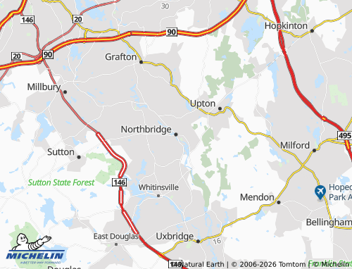 Mapa MICHELIN Northbridge - ViaMichelin