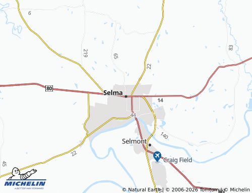 Mapa MICHELIN Selma - ViaMichelin
