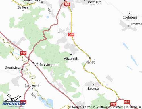 MICHELIN-Landkarte Văculești - ViaMichelin