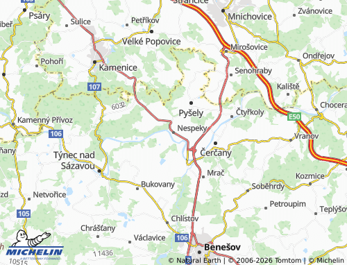 Mappa MICHELIN Nespeky - ViaMichelin