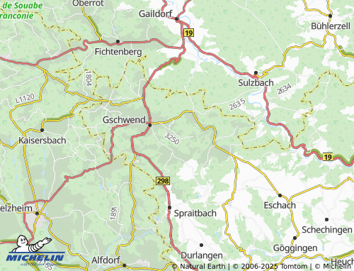 MICHELIN-Landkarte Hohenreusch - ViaMichelin