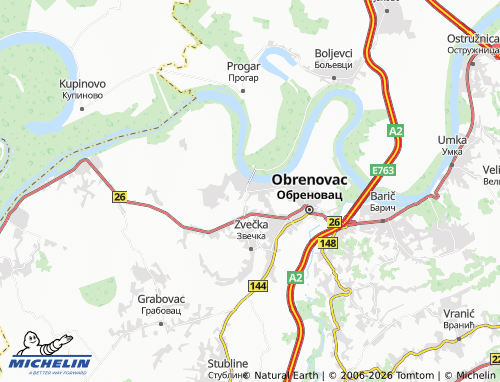 Mapa MICHELIN Urovci - ViaMichelin