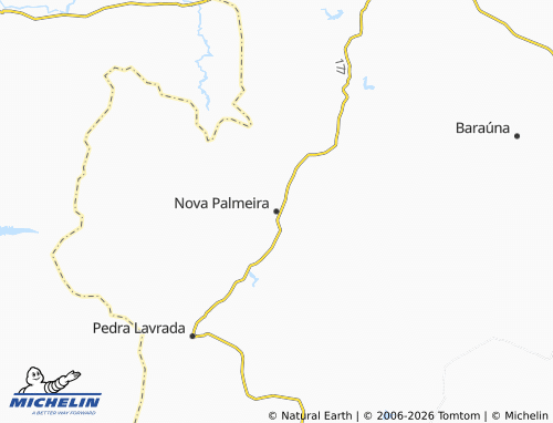 Mapa MICHELIN Nova Palmeira - ViaMichelin