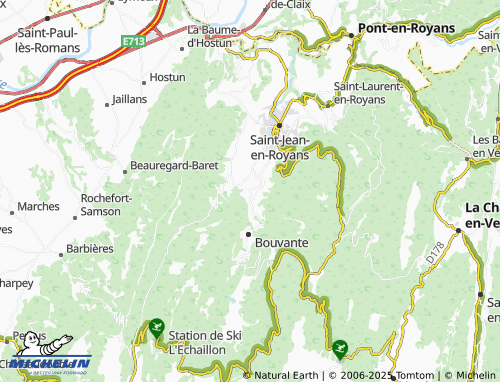 MICHELIN-Landkarte Saint-Martin-le-Colonel - ViaMichelin