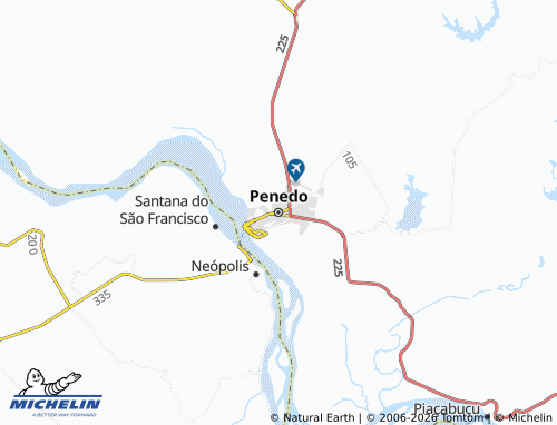 Mapa MICHELIN Penedo - ViaMichelin