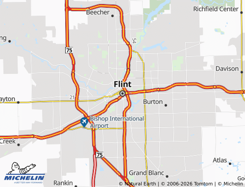 Mappa MICHELIN Flint - ViaMichelin