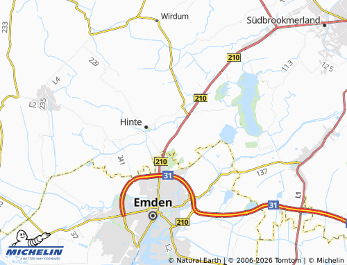 MICHELIN Suurhusen map - ViaMichelin