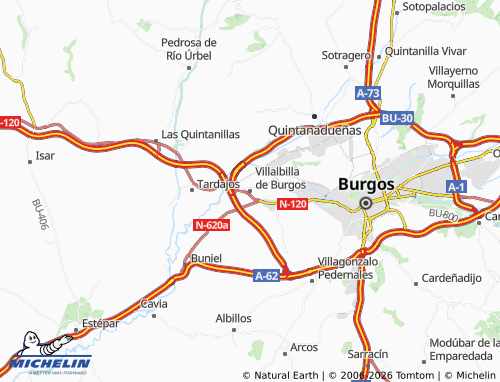 MICHELIN Villalbilla de Burgos map - ViaMichelin