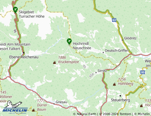 MICHELIN Sirnitz-Sonnseite map - ViaMichelin