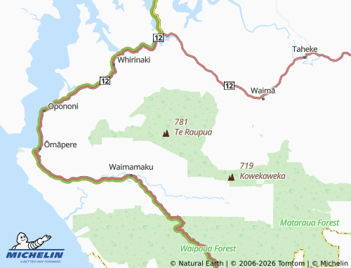 Mapa MICHELIN Waima Forest - ViaMichelin