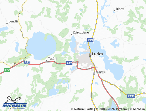 Mapa MICHELIN Evertova - ViaMichelin