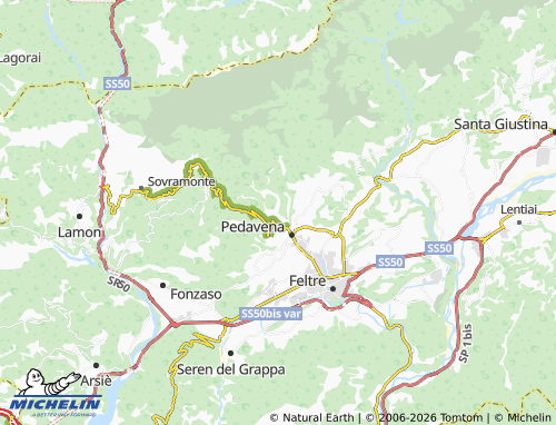 Mappa MICHELIN Norcen - ViaMichelin