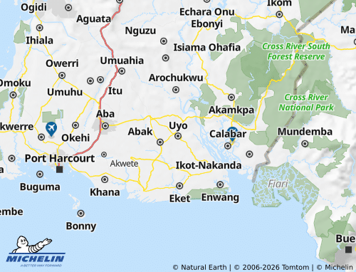 Mappa MICHELIN Akwa Ibom - ViaMichelin