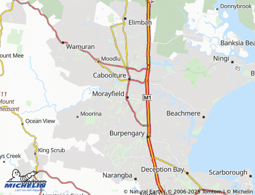 MICHELIN Morayfield map - ViaMichelin