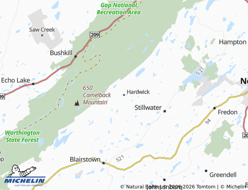 Carte MICHELIN Hardwick - ViaMichelin