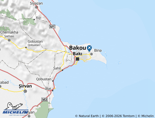 Carte MICHELIN Bakou - ViaMichelin