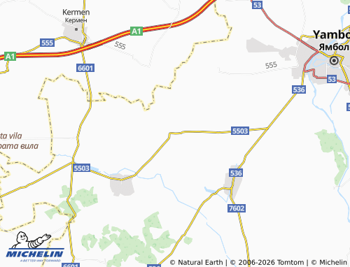 Mappa MICHELIN Bolyarsko - ViaMichelin