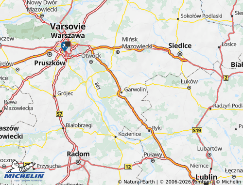 Carte MICHELIN Garwoliński - ViaMichelin
