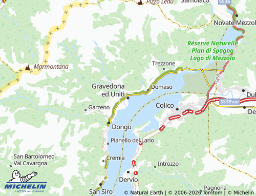 Mappa MICHELIN Gravedona ed Uniti - ViaMichelin